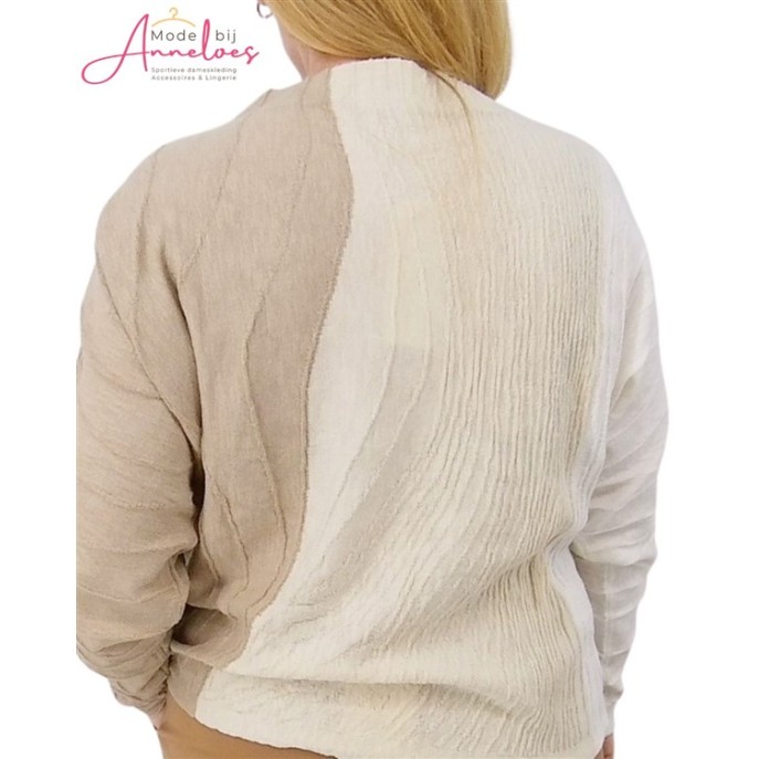 Tom Tailor damestrui 3 kleuren Taupe zand ecru